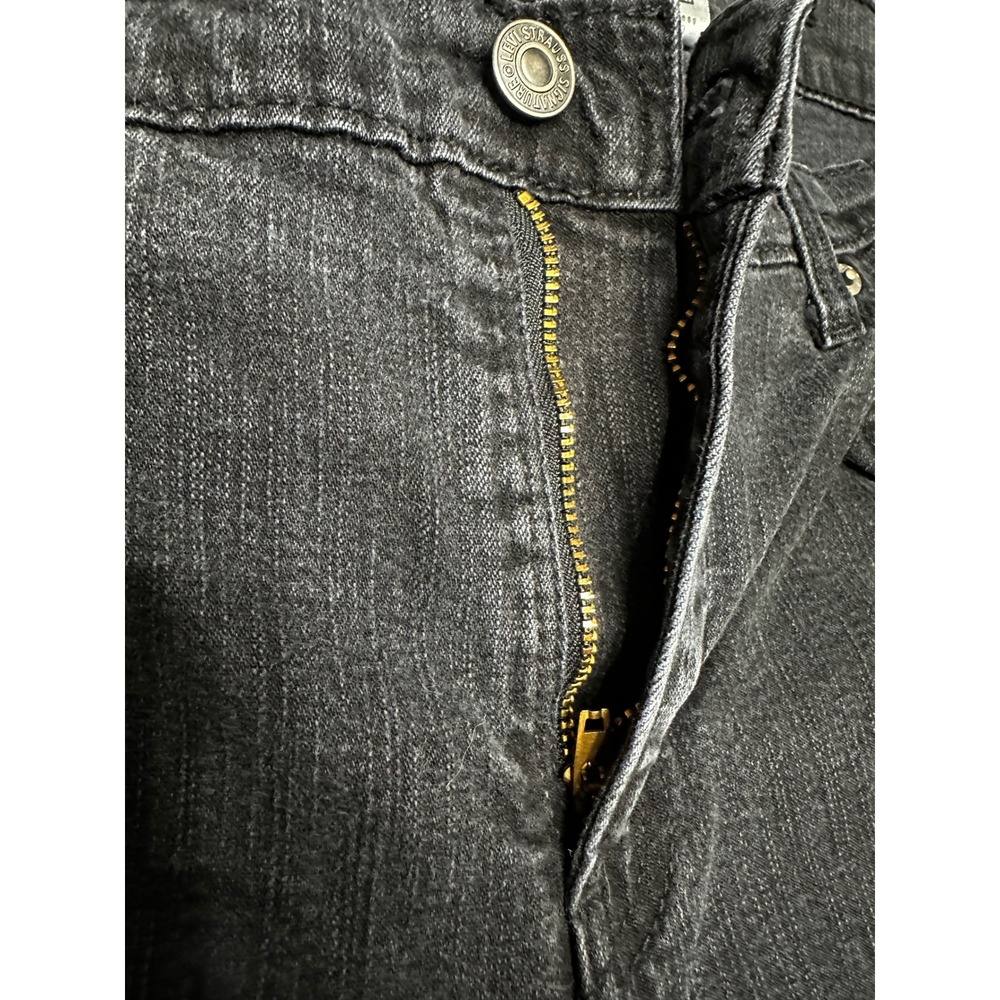 Levi Strauss Signature Stretch Bootcut Jeans Missies Size 14 Medium Black - Picture 8 of 8